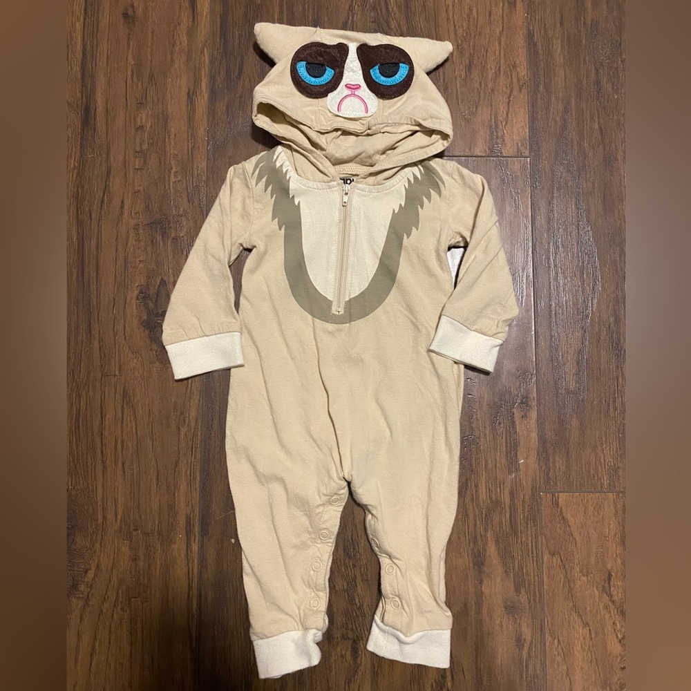 Grumpy cat 0-6 month onesie
